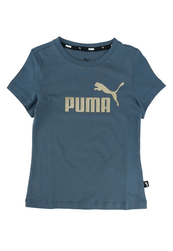 PUMA grey Essentials+ Logo Youth Tee 1AF69KA048A43CGS_1