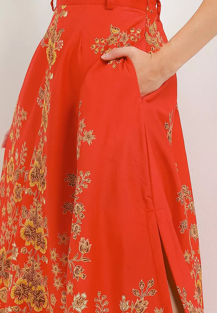 Elastic-Waisted Long Skirt Alaia+Lining Tricot(Tt)