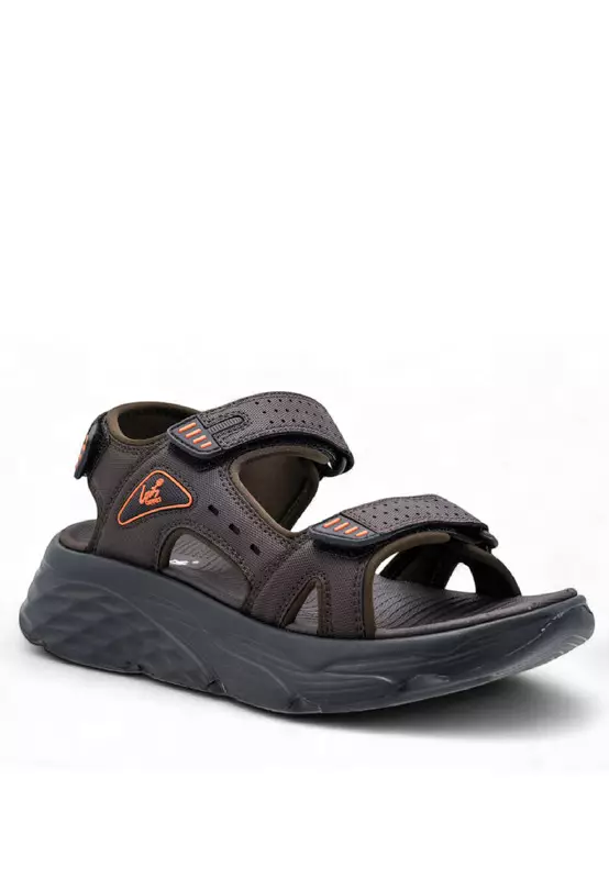 Men Slip On Faux Leather Classic Casual Sandals - 250141257