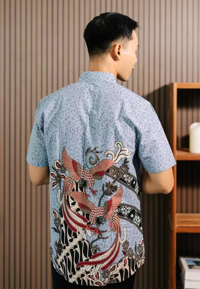 My Aksa Batik Pria Kemeja Pendek Hector