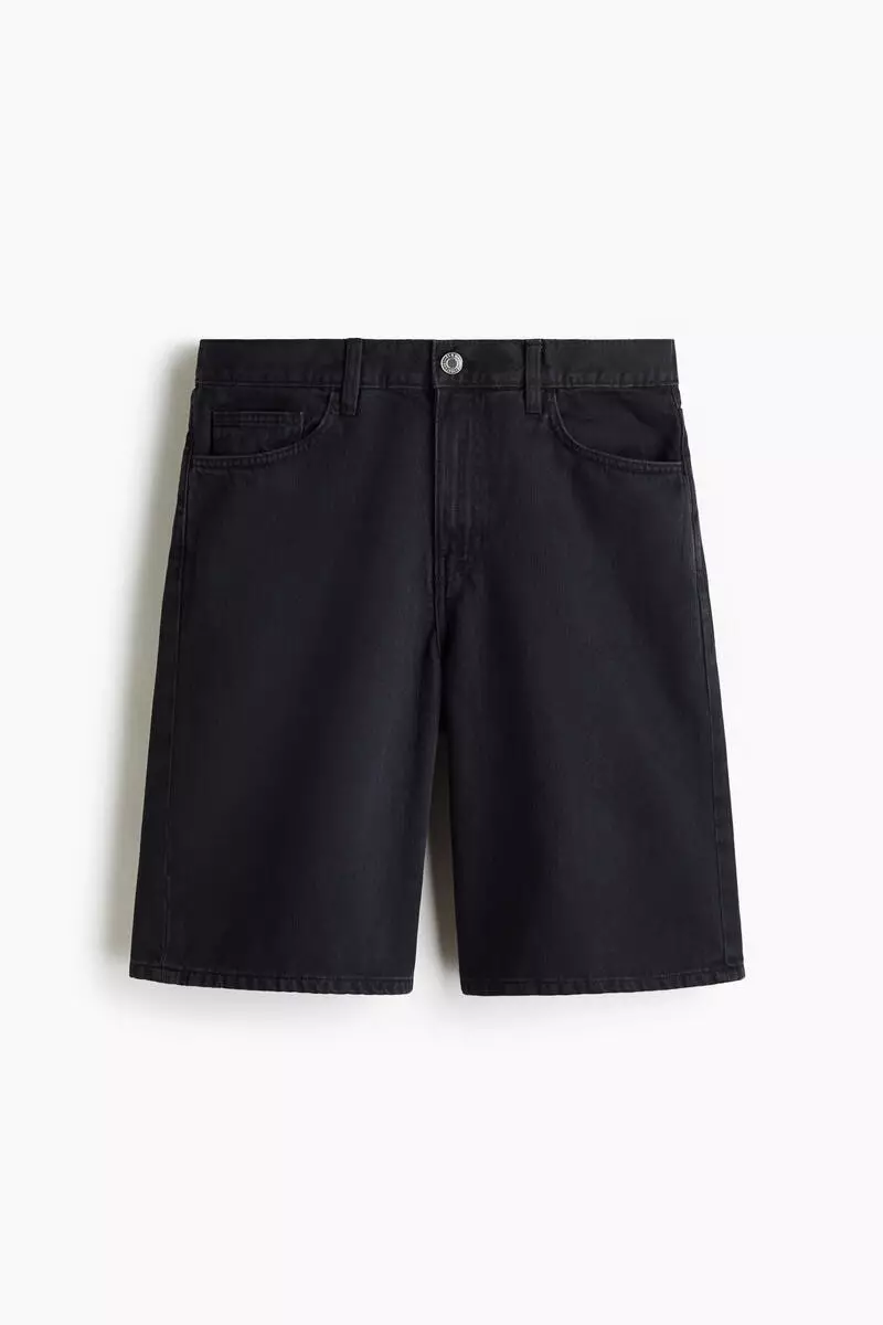 Relaxed denim shorts