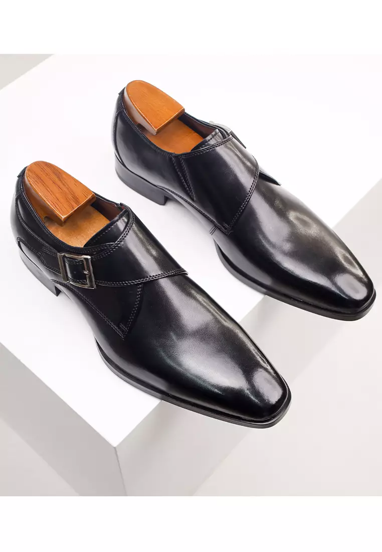 Business Leather Monk Strap Shoes MK5009-3