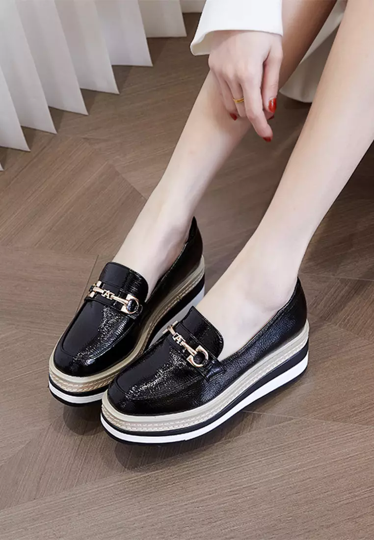 Ferrule Round Toe Flatform Shoes LW1801