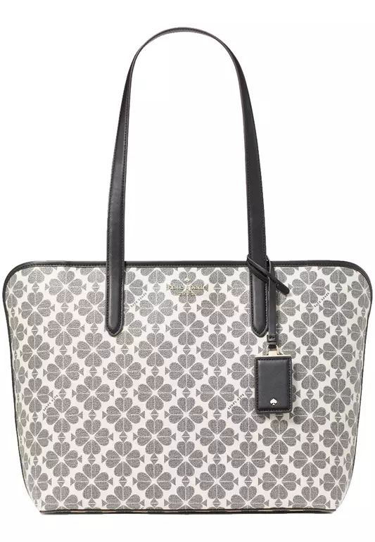 Kate Spade Signature Spade Flower Tote Bag in Black Multi KG086