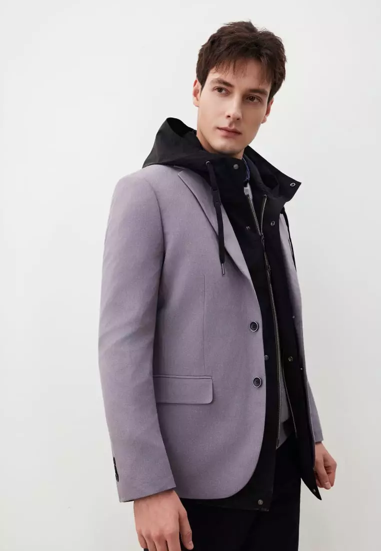 G2000 Teflon Stain-Resistant & Easy Care Smart Fit Twill Suit Blazer