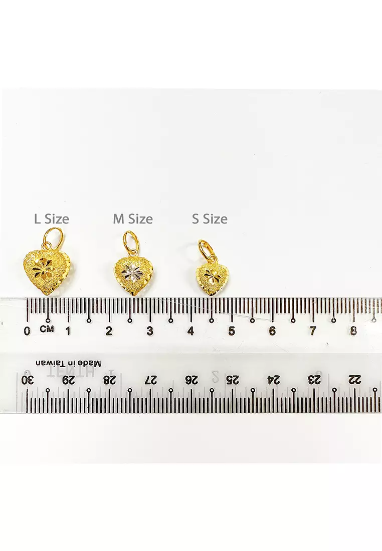 MJ Jewellery 916/22K Gold Love Pendant B250 (M Size)