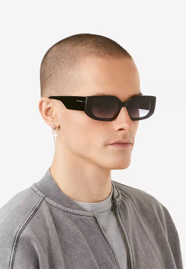 HAWKERS Black Iron Trendset Sunglasses For Women, Female. Official Product Designed In Spain