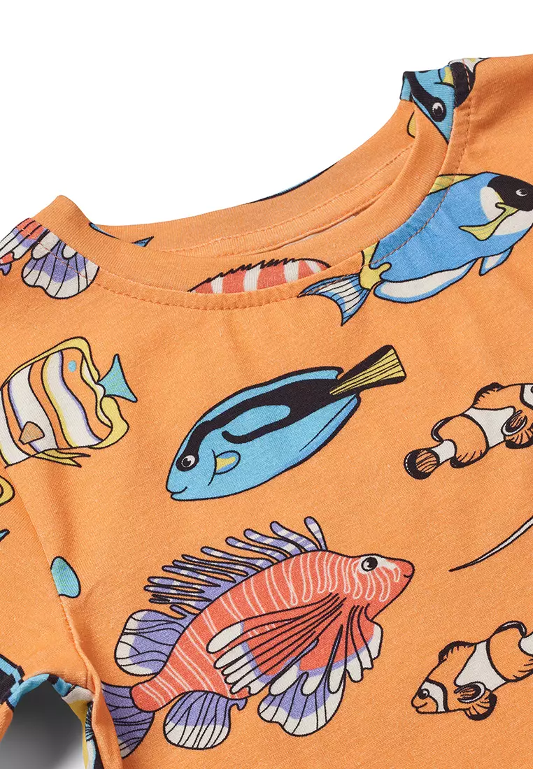 T-shirt with fish