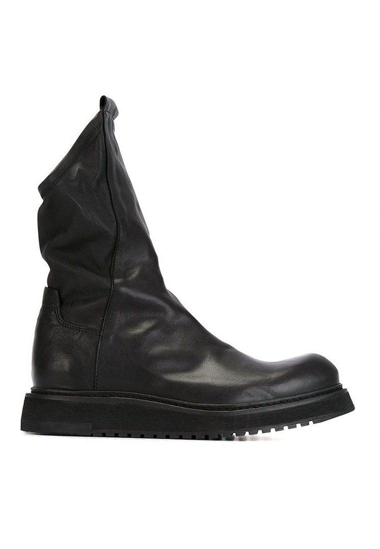 VANSA Trendy Retro Leather Mid Boots VSM-B2692