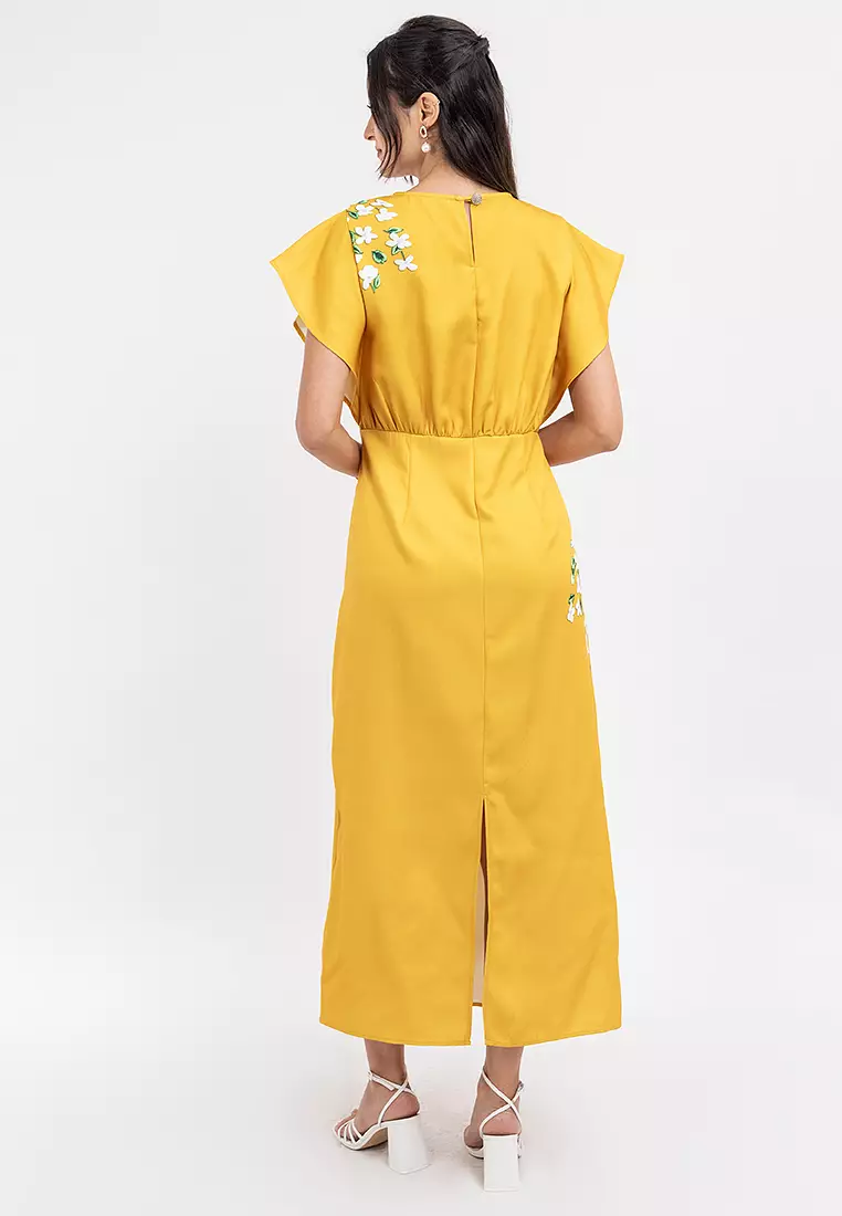 DELAROSA Printed Shift Dress