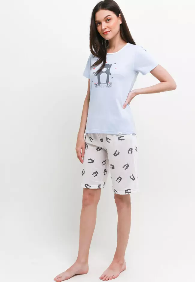 Pyjama Short Sleeve Short Pants Pants Sleepwear