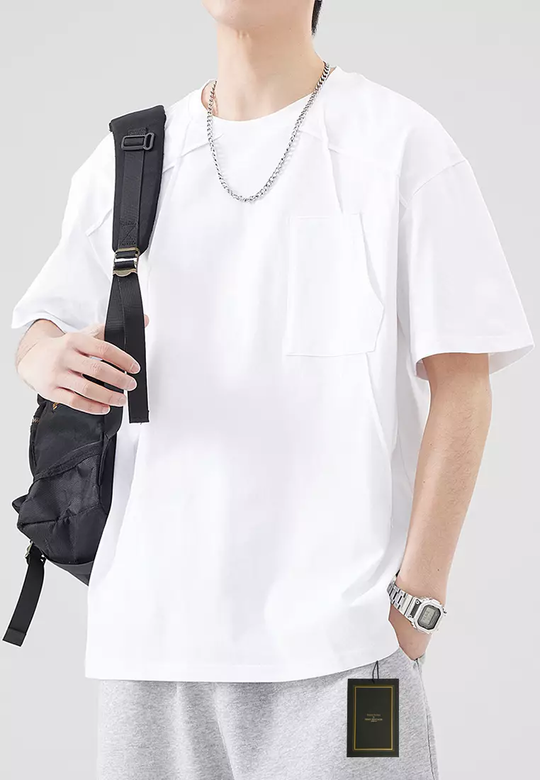 American Style Patchwork Short Sleeve T-Shirt AY-az8067