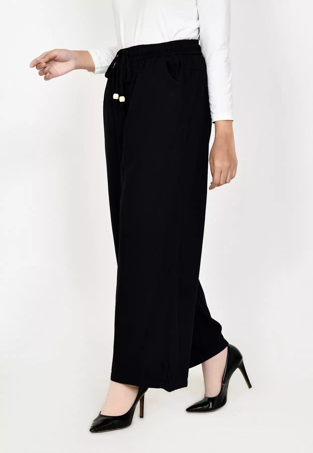 Kulot Denim Emma [Panjang 102 cm] HITAM