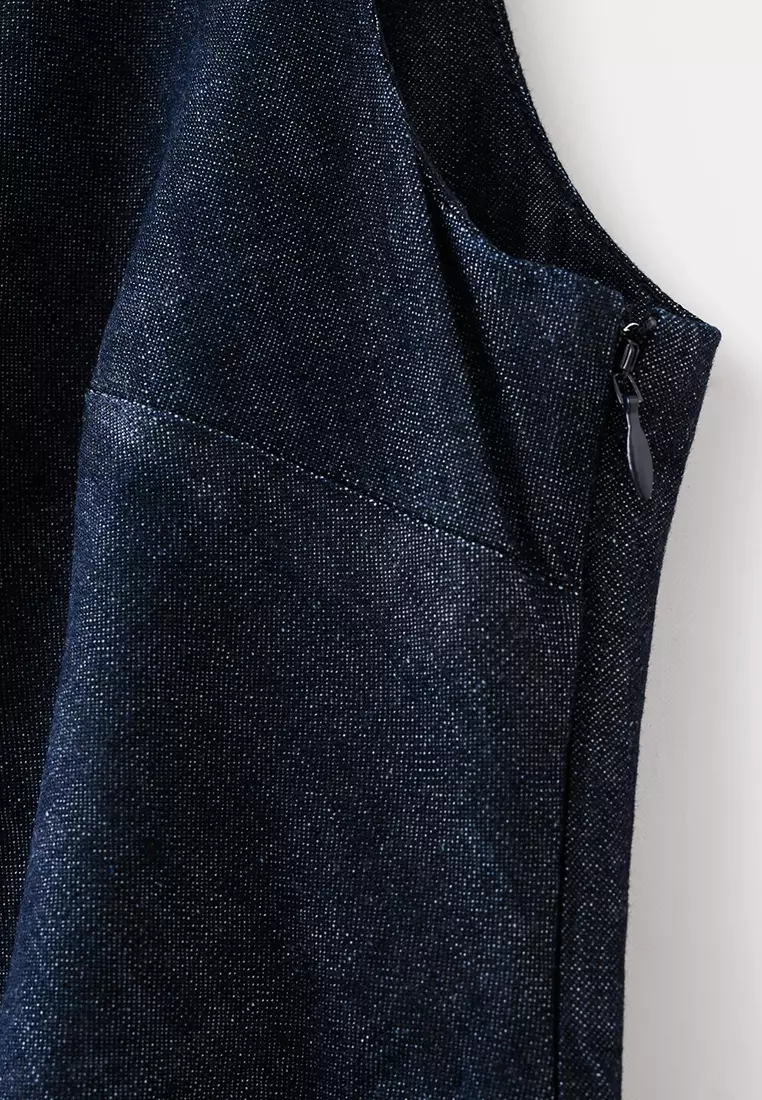 Asymmetric Denim Dress
