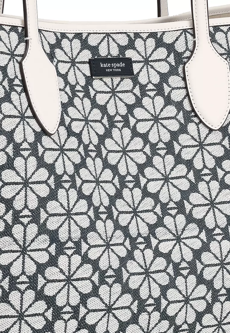 Spade Flower Jacquard Bleecker Large Tote Bag (cv)