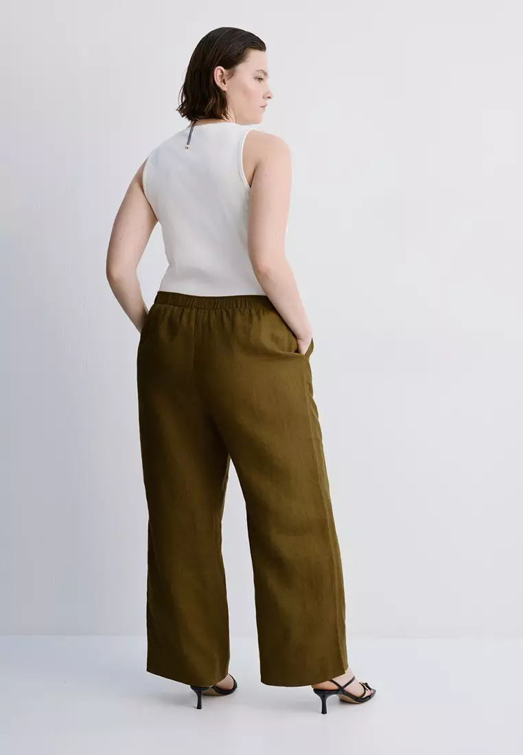 Straight Linen Trousers