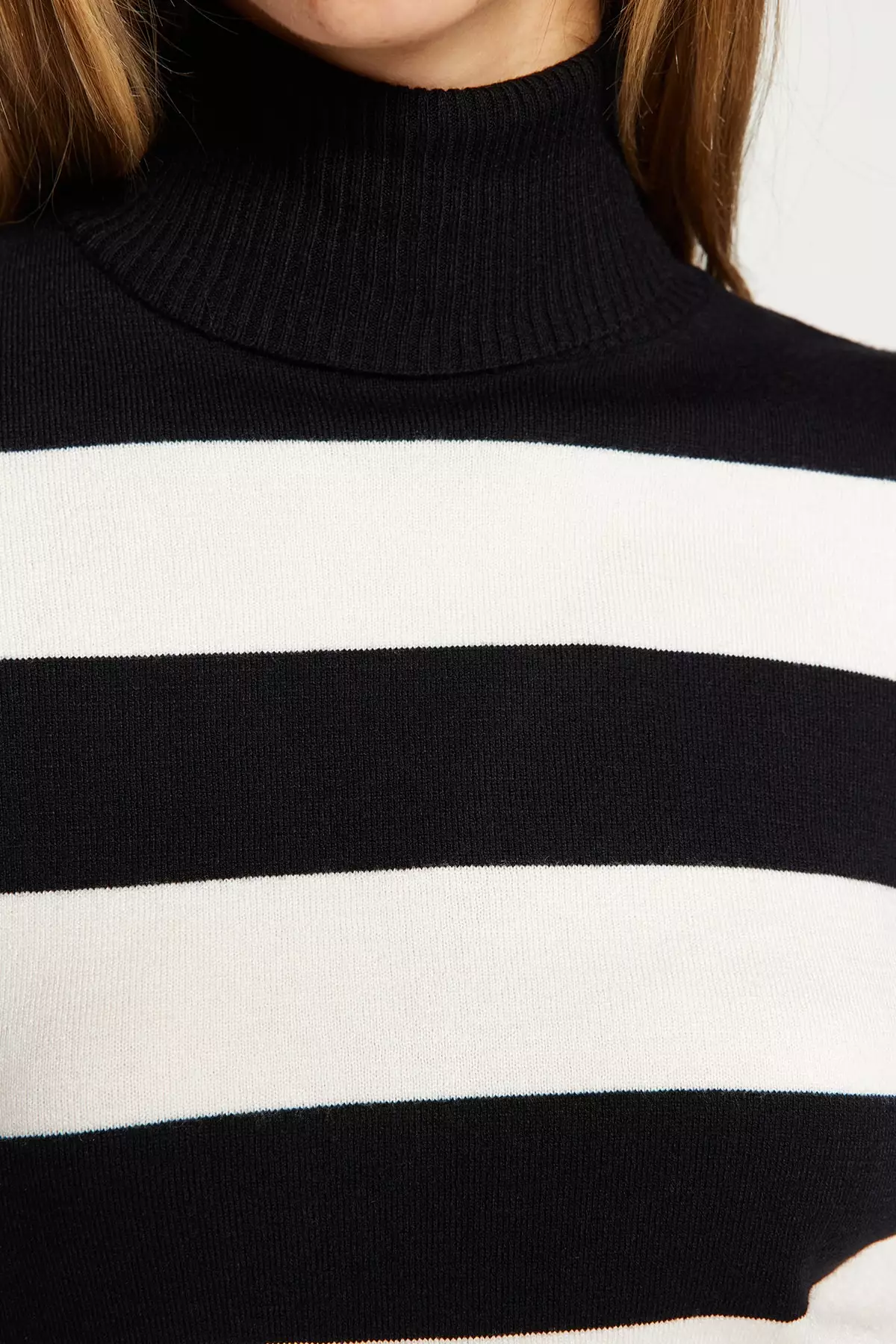 Crop Stripe Knit Sweater