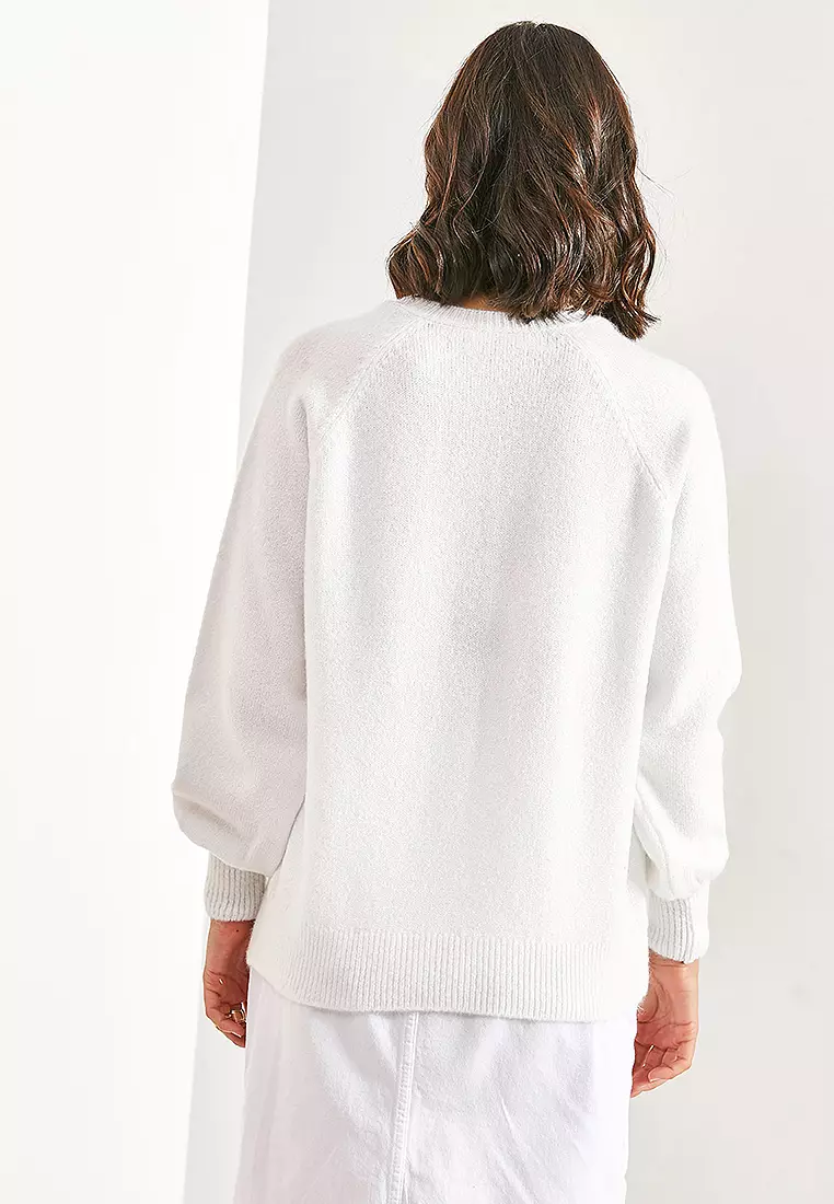 Raglan Sleeves Knit Sweater