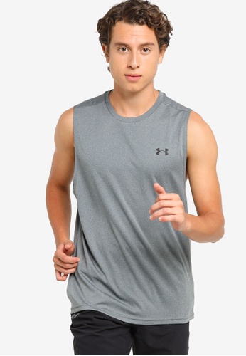 Under Armour grey Velocity Muscle Tank Top CE3EAAA5AE8FB6GS_1