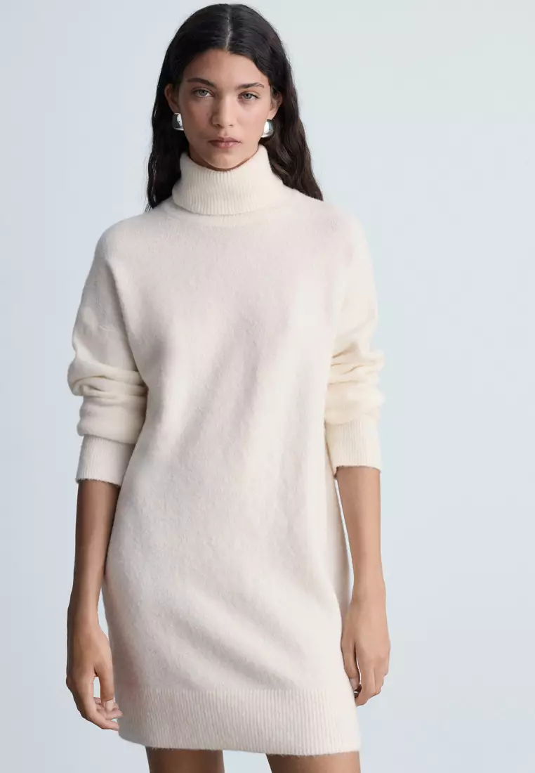 Short Knitted Knitted Dress Mango Jual Mango Short Turtleneck