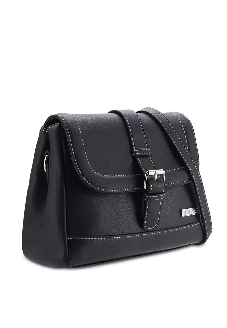 Faux Leather Sling Bag
