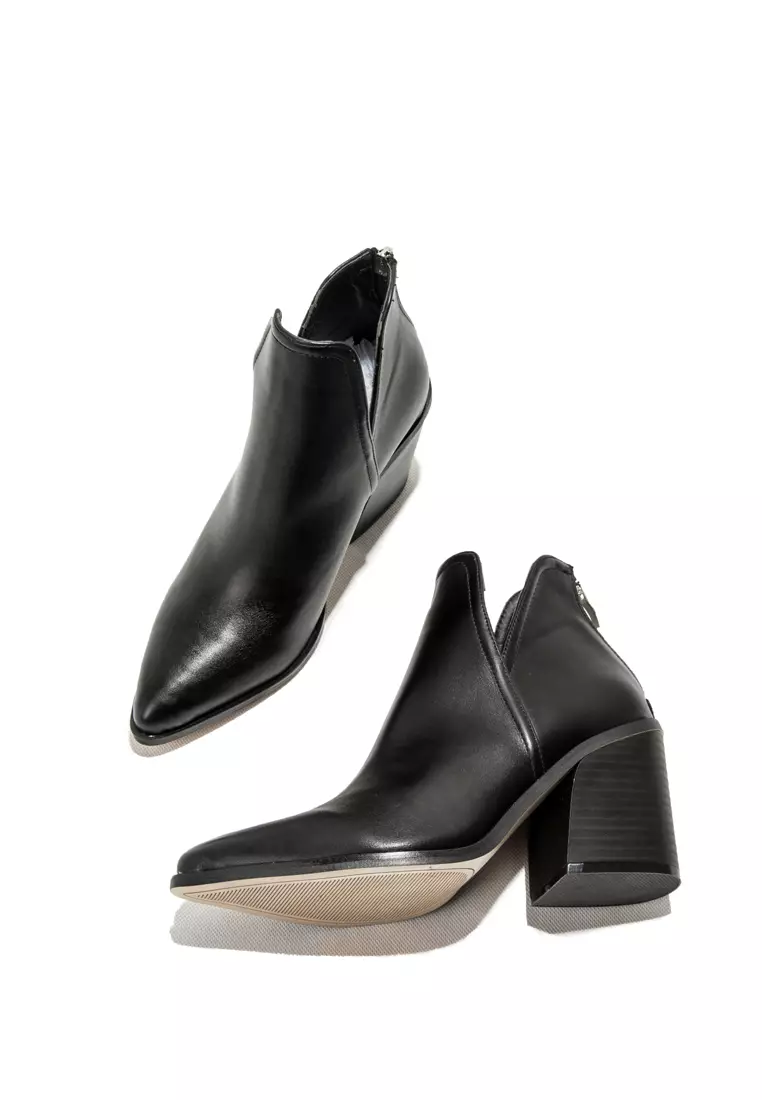 8CM Synthetic Leather Ankle Boots WTY1189-1