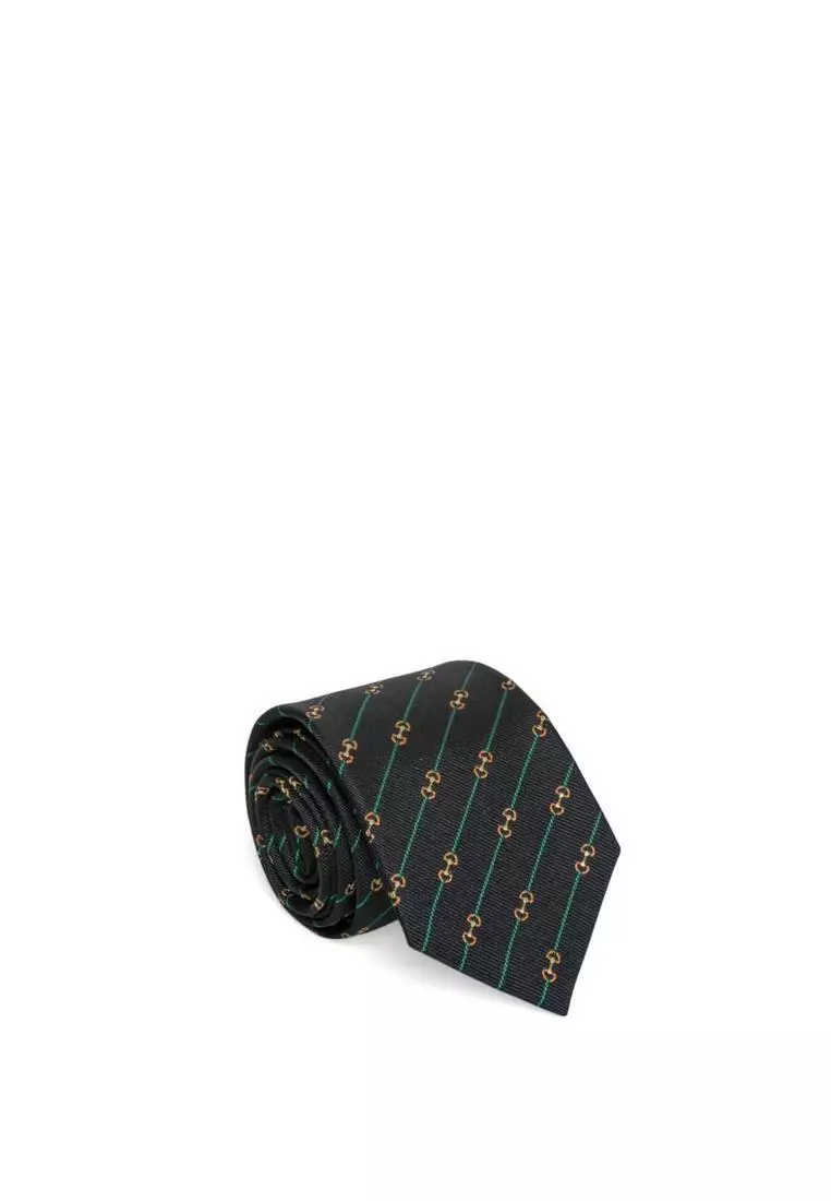 Gucci Horsebit Silk Jacquard Tie 2026 | Buy Gucci Online | ZALORA