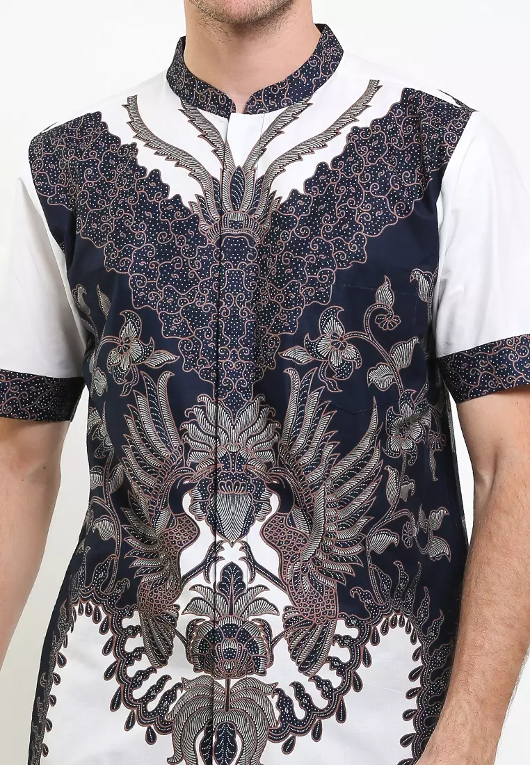 Rafael Shirt Kemeja Koko Batik Katun Lengan Pendek