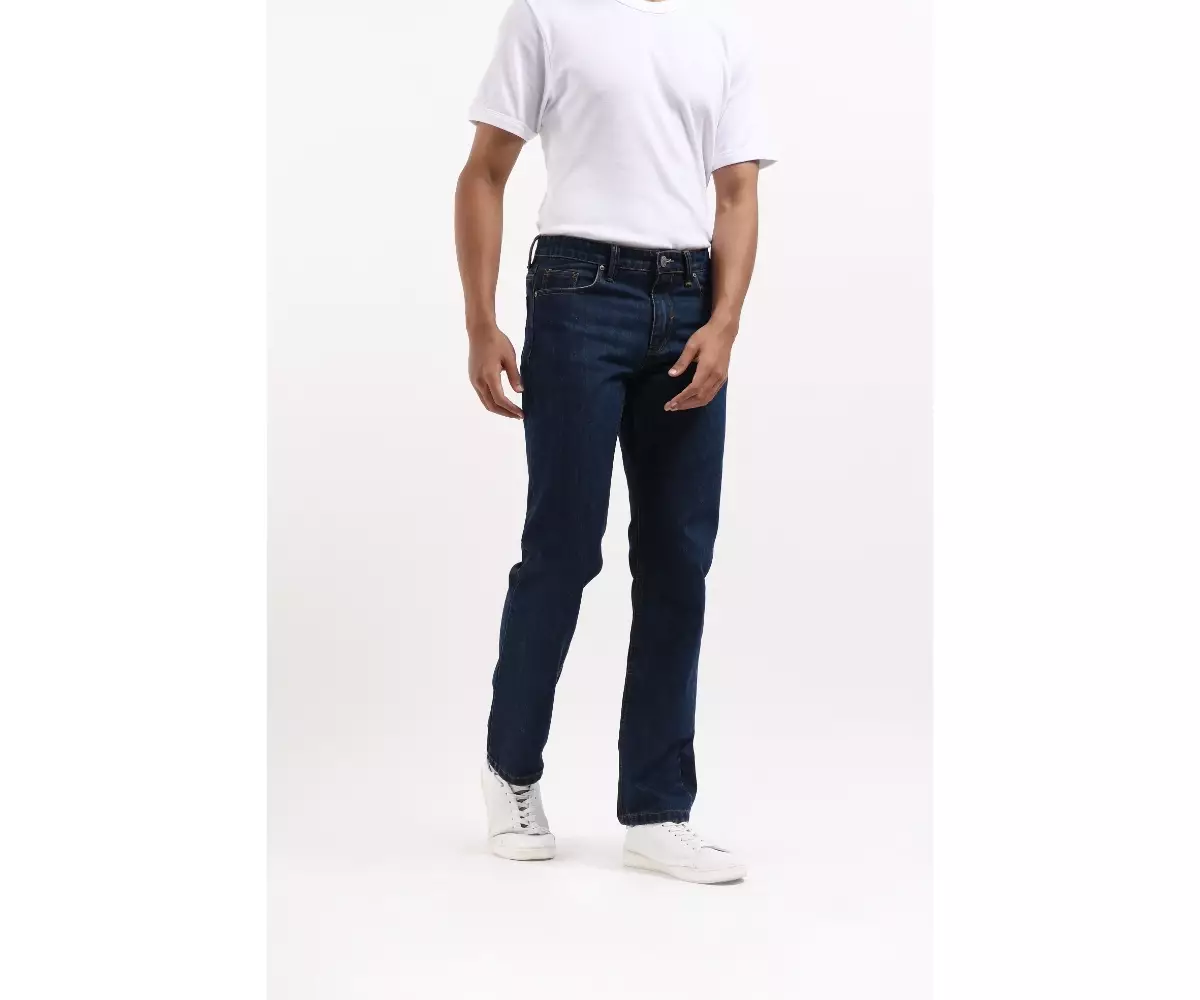 Jual Manzone Manzone Celana Panjang Pria Denim Logan Blue Original Zalora Indonesia