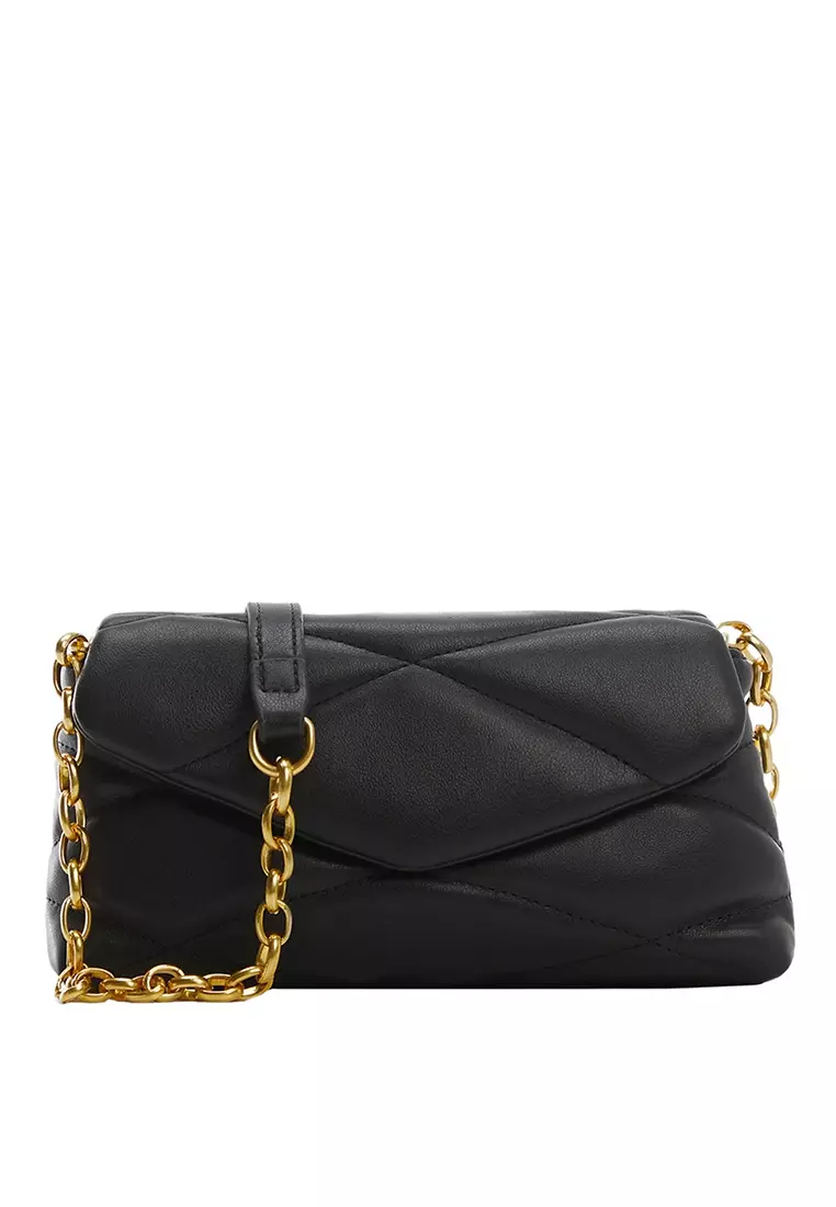 Mango quilted store chain bag