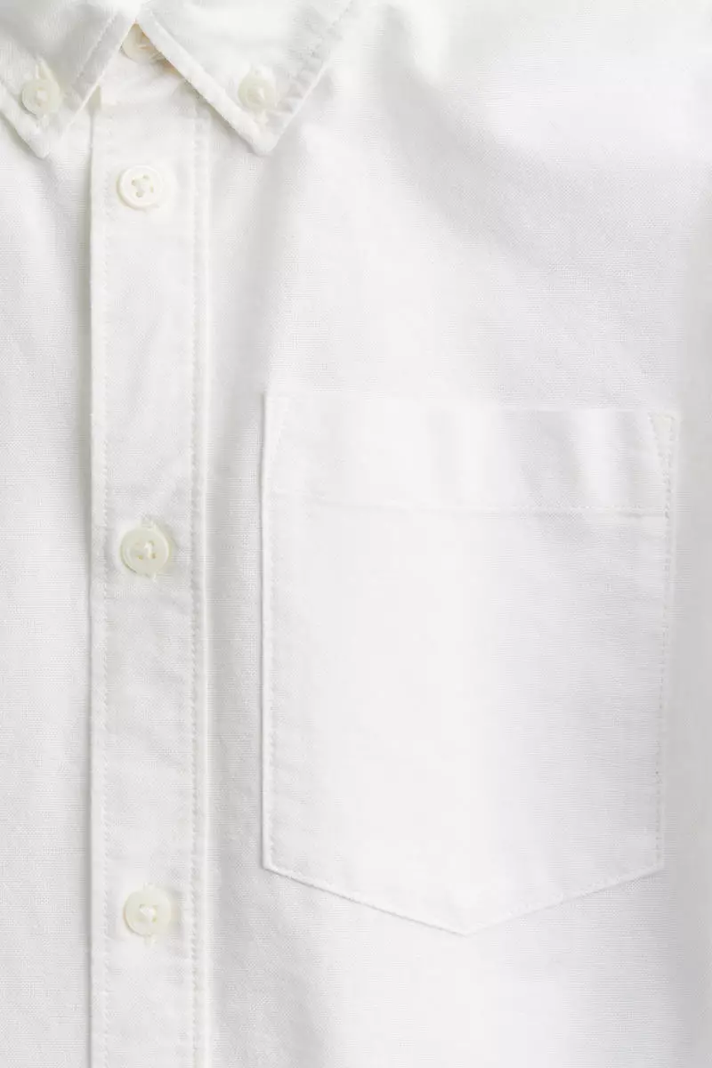 Button-down cotton shirt