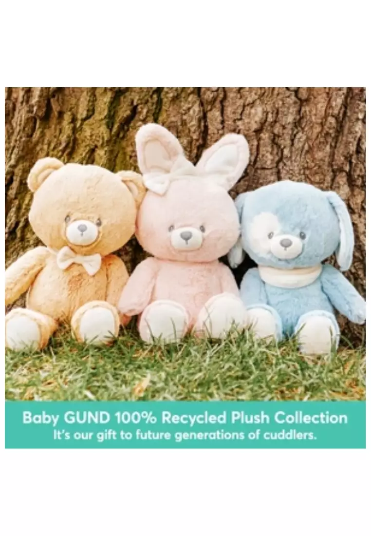 Gund Recycled Bunny, Pink Plush Toy, 13 IN