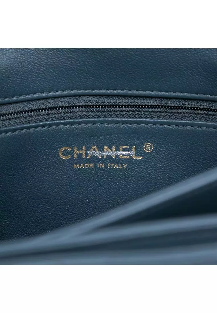 Pre-Loved Chanel Large Lambskin Trendy Cc Top Handle Flap