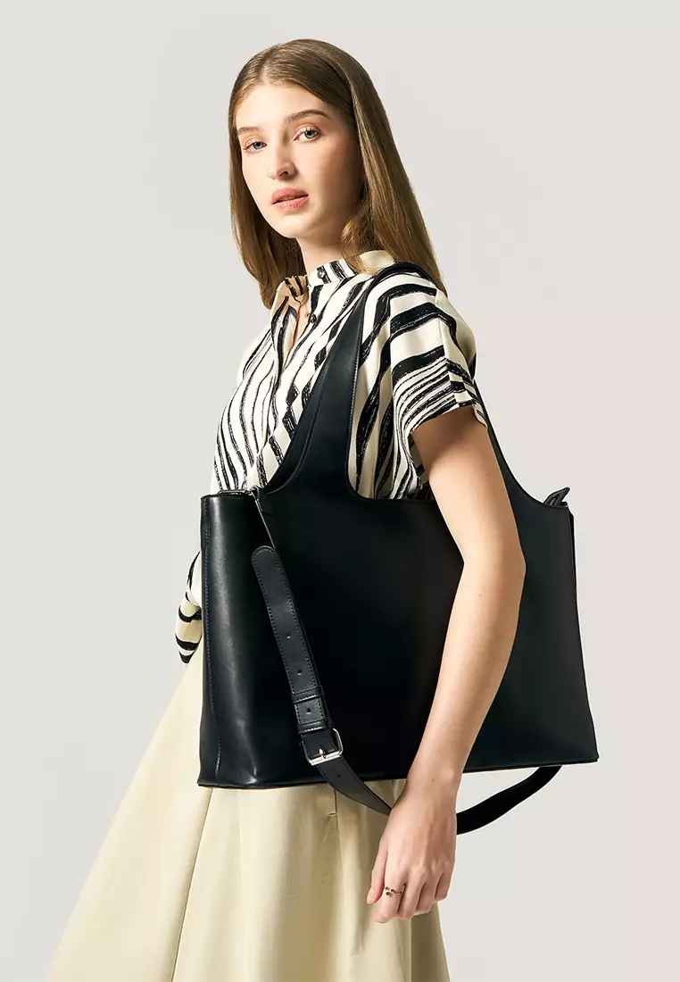 Pu  Customizable Work Bag with Zip Closure