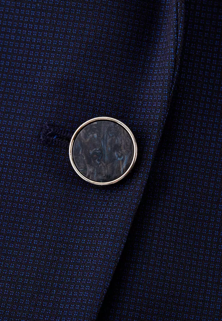 Long Sleeve Slim Fit Suit Blazer