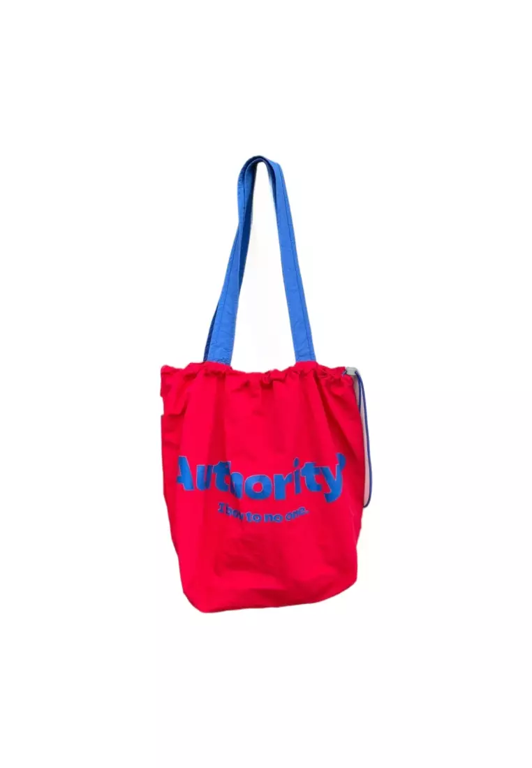Korean-style minimalist and versatile letter print tote bag CA26041071RD