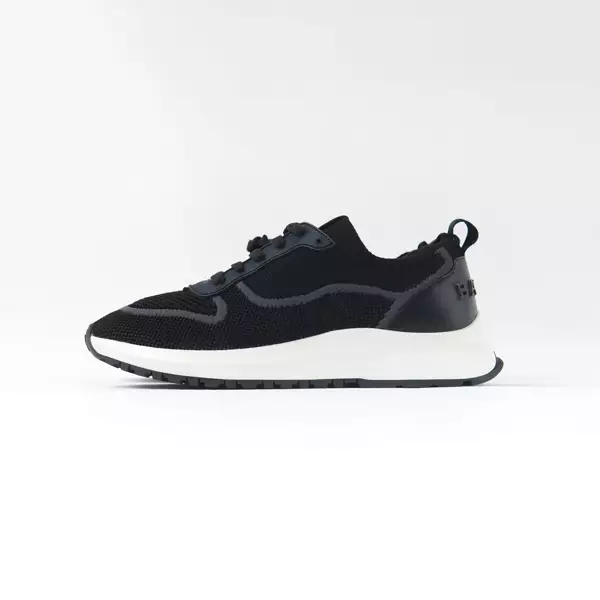 Sepatu BALLY DAVYN MESH WHITE BLACK SNEAKER 100% ORIGINAL