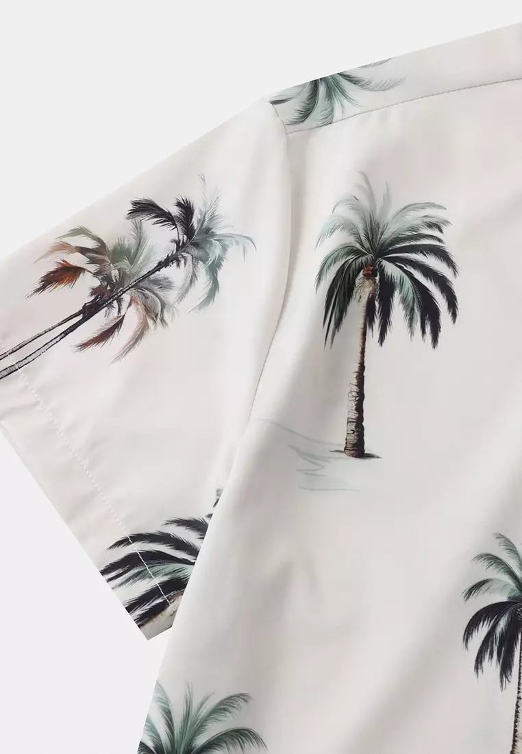 Hawaiian Print Short Sleeve Shirt YL-C317