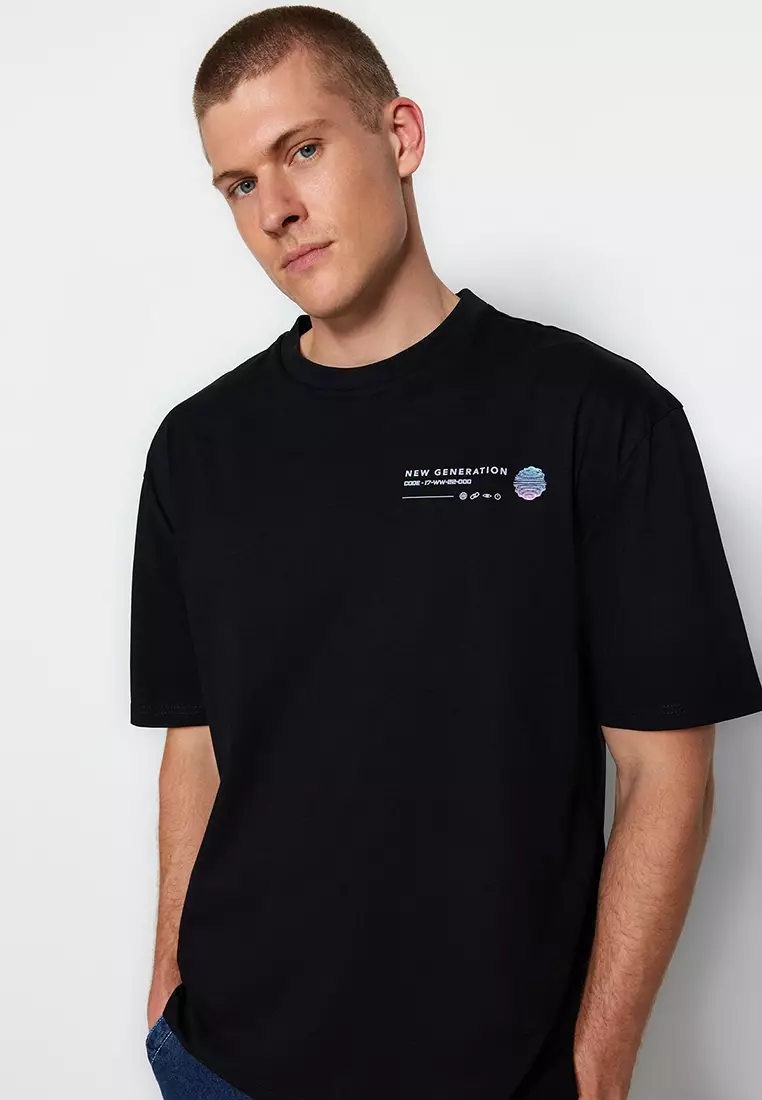 Crew Neck Short Sleeve Printed T-Shirt