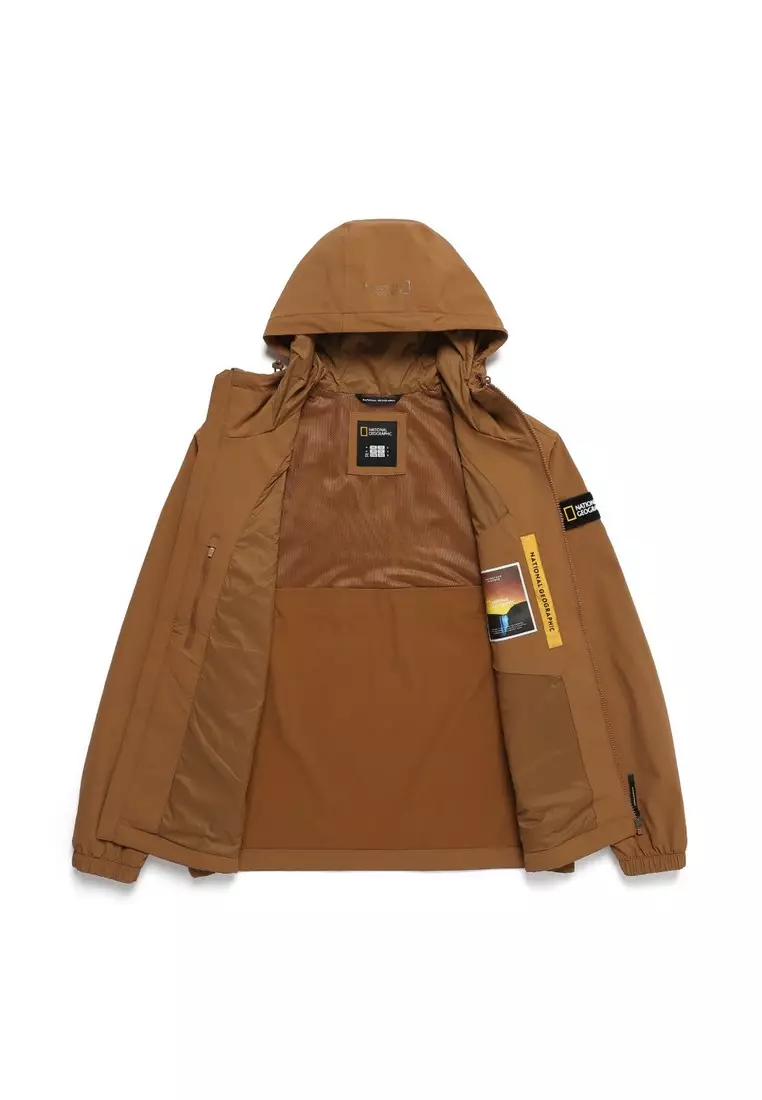 Unisex ARCHELON Woven Stretch Hooded Zip-Up Jacket