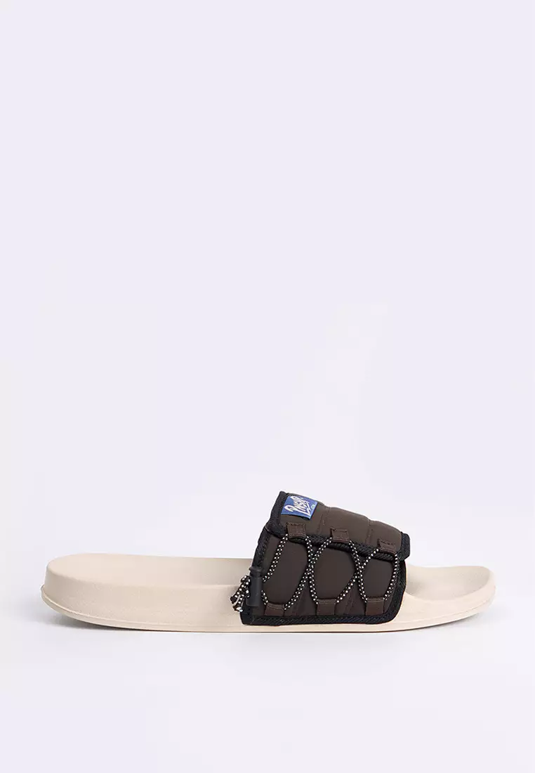 Men's One Band Velcro Slides