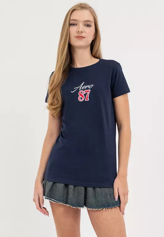 Ladies Logo 87 Tee Navy Blue