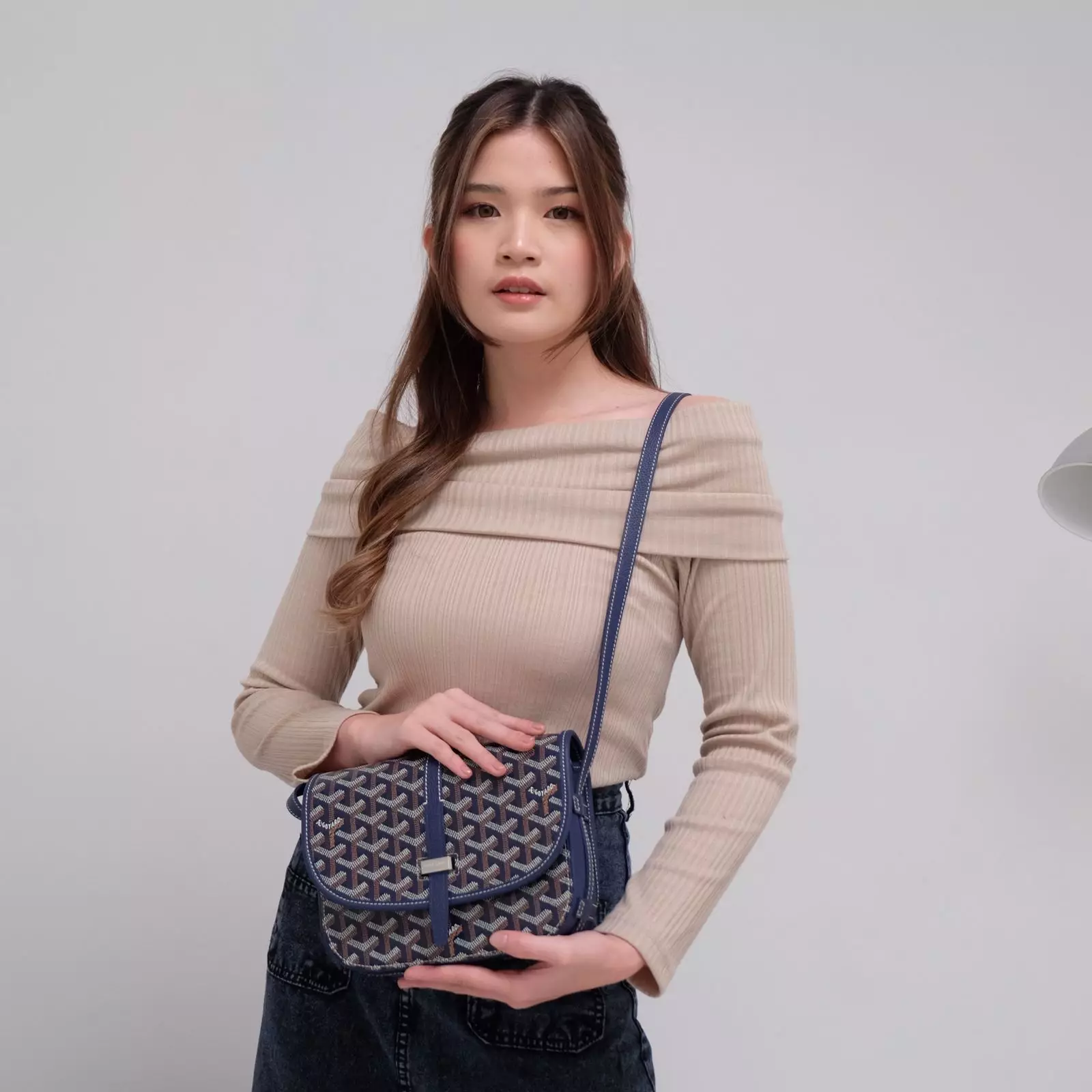 Goyard Belvedere PM Bag Navy