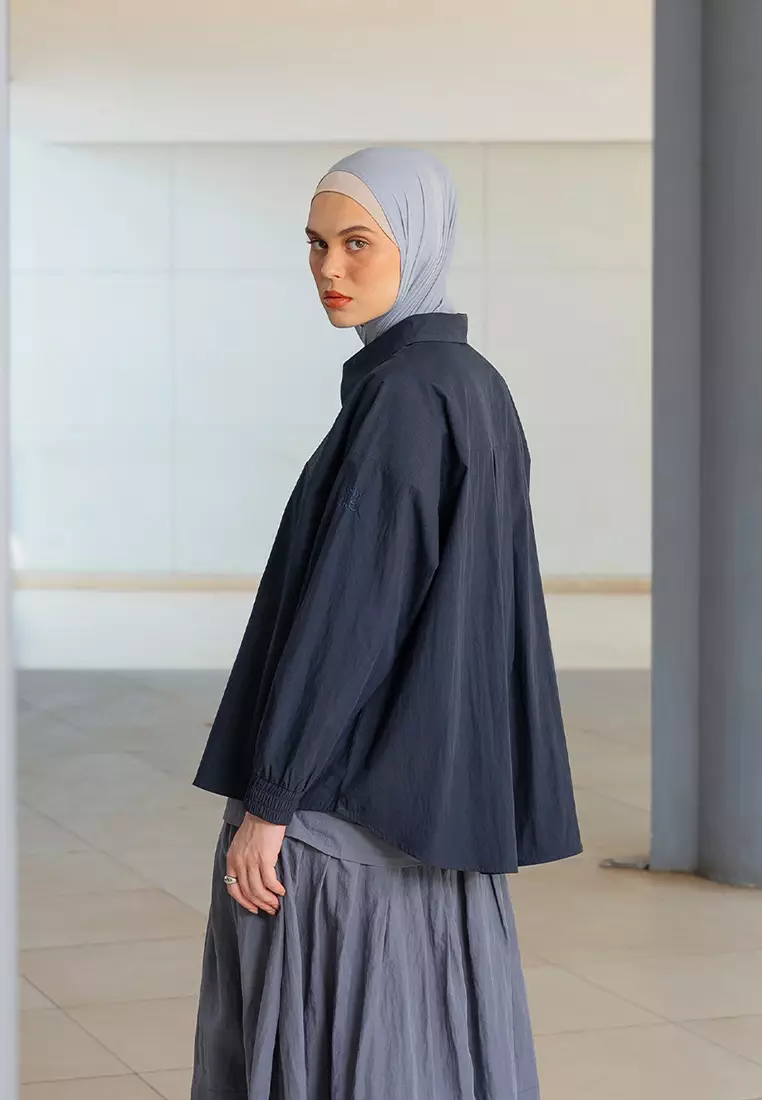 Kami Kora Loose Top Midnight Blue