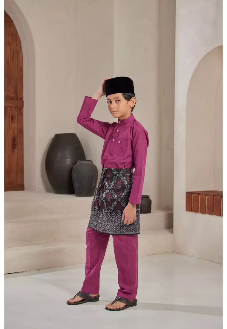 Baju Melayu Moden Cekak Musang for Kids