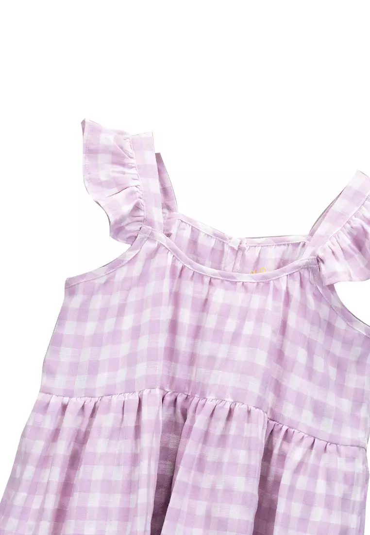 MOVE - Rio Checkered Ruffle Dress