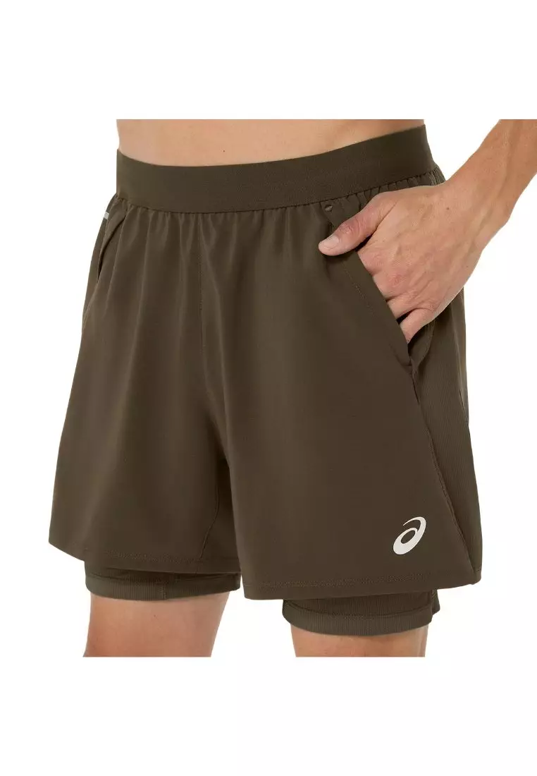 Buy ASICS Men ROAD 2-N-1 5IN SHORT 2026 Online | ZALORA