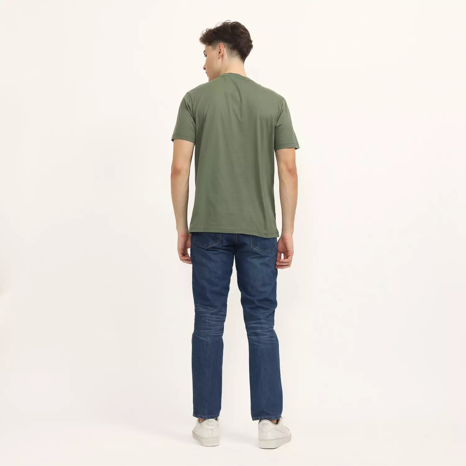 Dragon Kaos Lengan Pendek Chambray Men Tee Olive Planet Surf