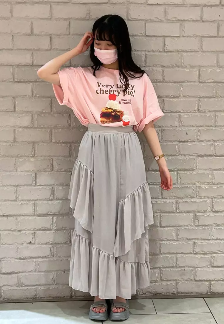 Earth Music & Ecology - Isamu Sheer Willow Asymmetrical Skirt