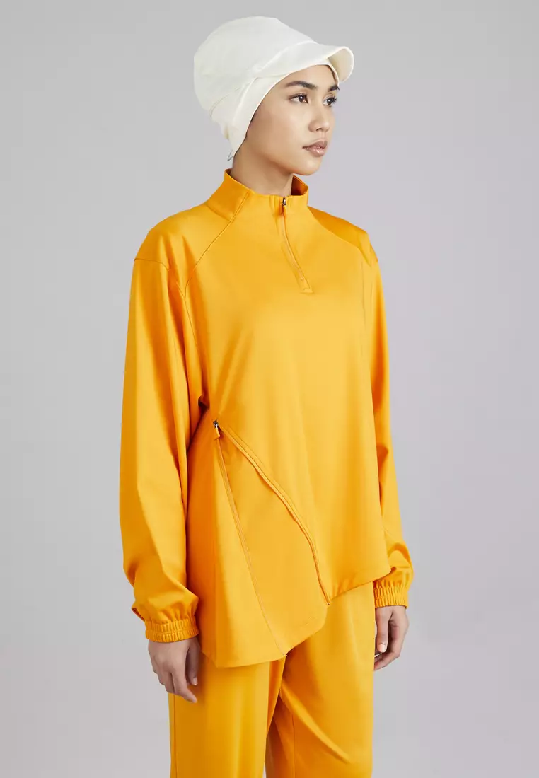 TESHA 半拉链运动夹克